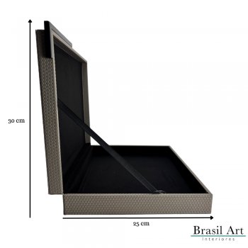 Caixa Decorativa Cinza G