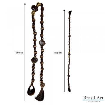 Colar Decorativo P Marrom