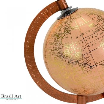 Globo Com Base Em Alumínio Rose