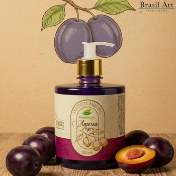 Sabonete Líquido Ameixa Negra - 500ml - Fragrância Intensa