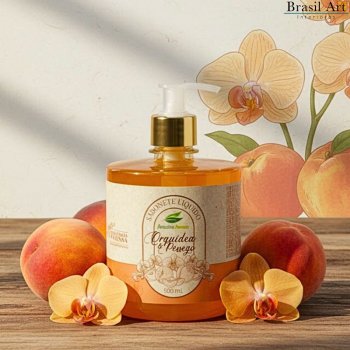 Sabonete Líquido Orquídea & Pêssego - 500ml - Fragrância Intensa