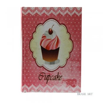 Livro Caixa Cupcake Rosa P