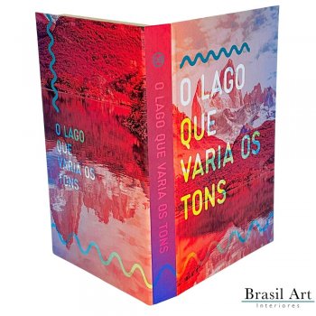 Livro Caixa Decorativo O Lago que Varia os Tons P – Organização Criativa e Decoração Artística