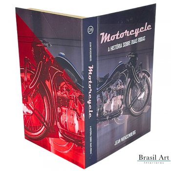 Livro Caixa Decorativo Motorcycle P – Organização Criativa e Decoração Temática