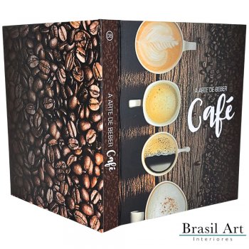 Livro Caixa Decorativo A Arte de Beber Café G – Organização Criativa e Decoração Temática Gourmet