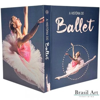 Livro Caixa Decorativo Ballet G – Peça Funcional e Charmosa para Escritórios e Quartos