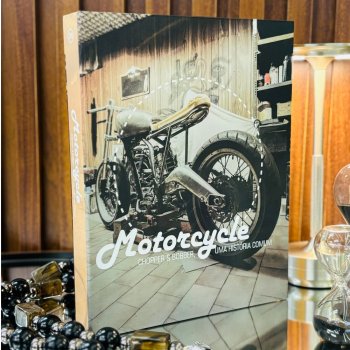 Livro Caixa Decorativo Motorcycle G – Decoração Temática Biker, Elegância e Organização Prática