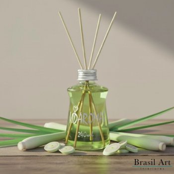 Aromatizador de Ambientes Capim Limão - Revigorante e Fresco - 240ml