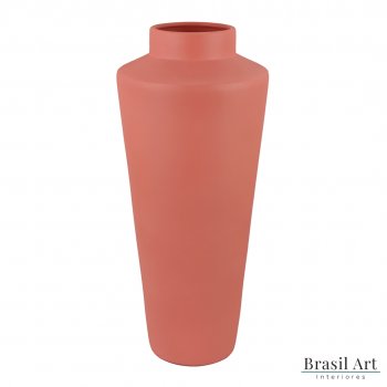 Vaso Decorativo de Chão em Cerâmica Rosa
