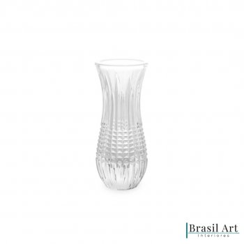 Vaso Decorativo em Cristal Queen Transparente 6x15cm