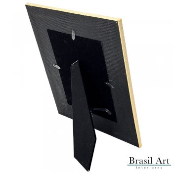 Porta-Retrato Decorativo Escama Ouro 15x20cm – Moldura Luxuosa para Decoração de Interiores