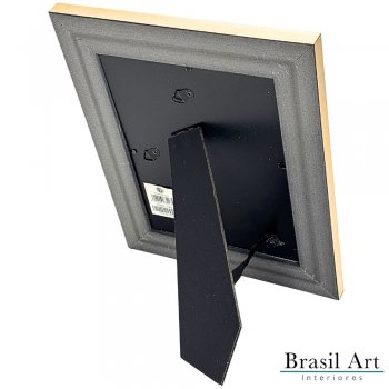 Porta-Retrato Decorativo Ouro 15x20cm – Moldura Elegante e Sofisticada para Decoração