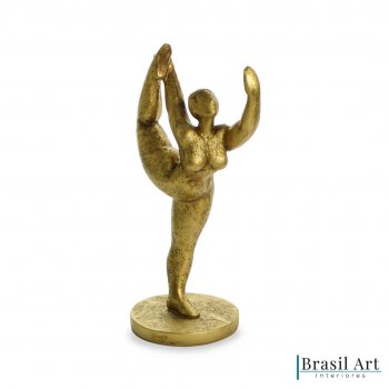 Escultura Decorativa em Bailarina em Resina